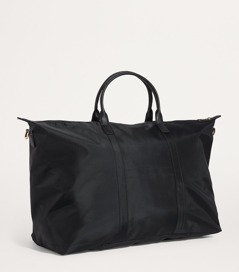 Nylon Overnight Tote Bag BLACK Image 3