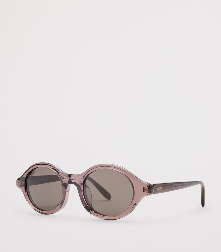 LOEWE Epsilon Slim Sunglasses Transparent Brown Image 2