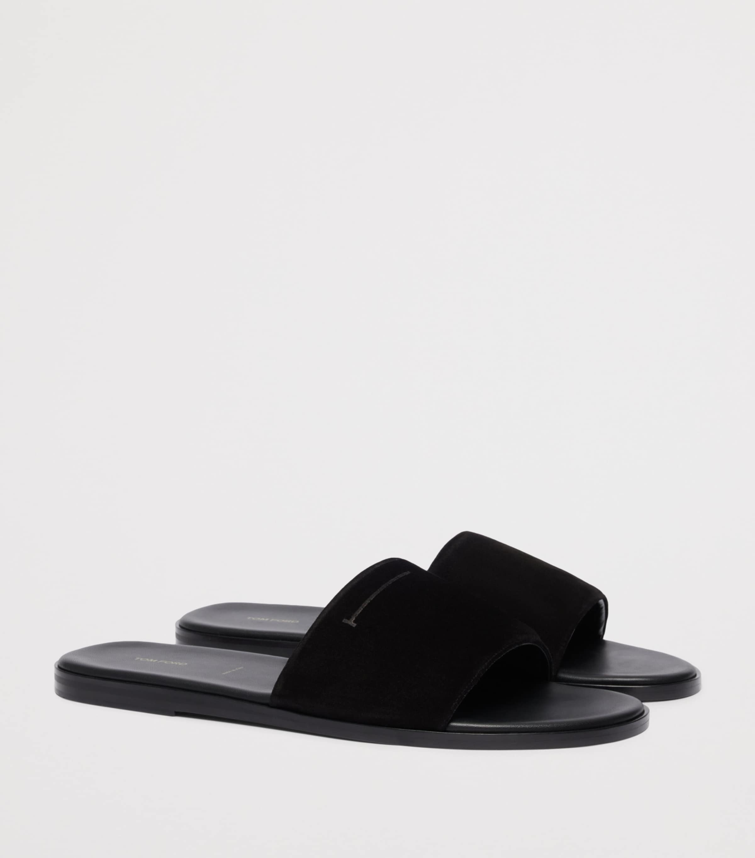 TOM FORD Suede T Slides Naa Image 2
