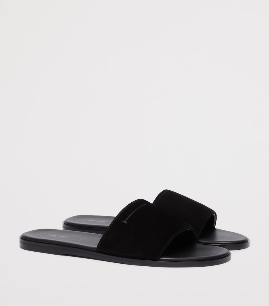 TOM FORD Suede T Slides Naa Image 2