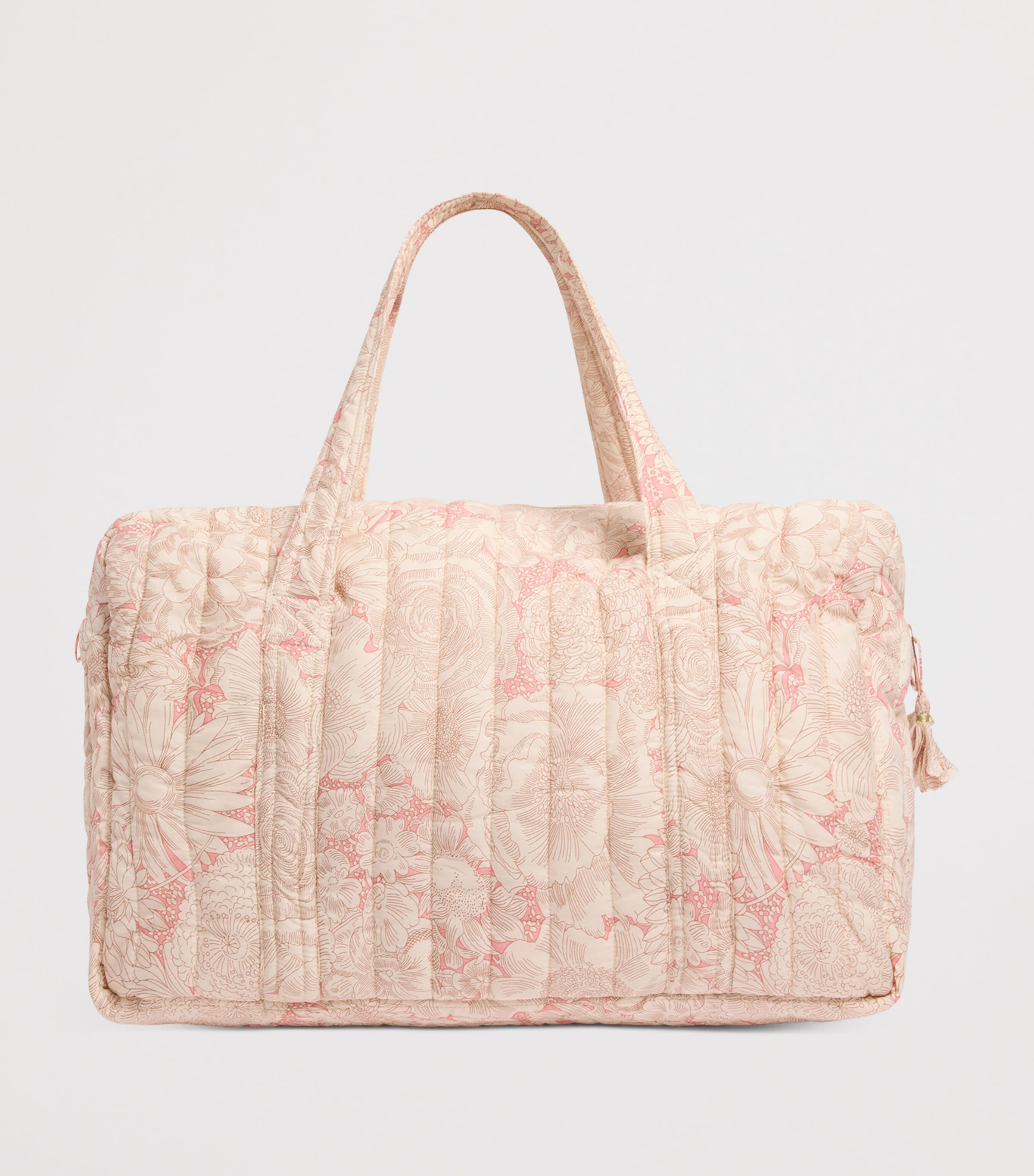 Bonpoint Quilted Bowling Bag Fl Rose Moyen Image 2