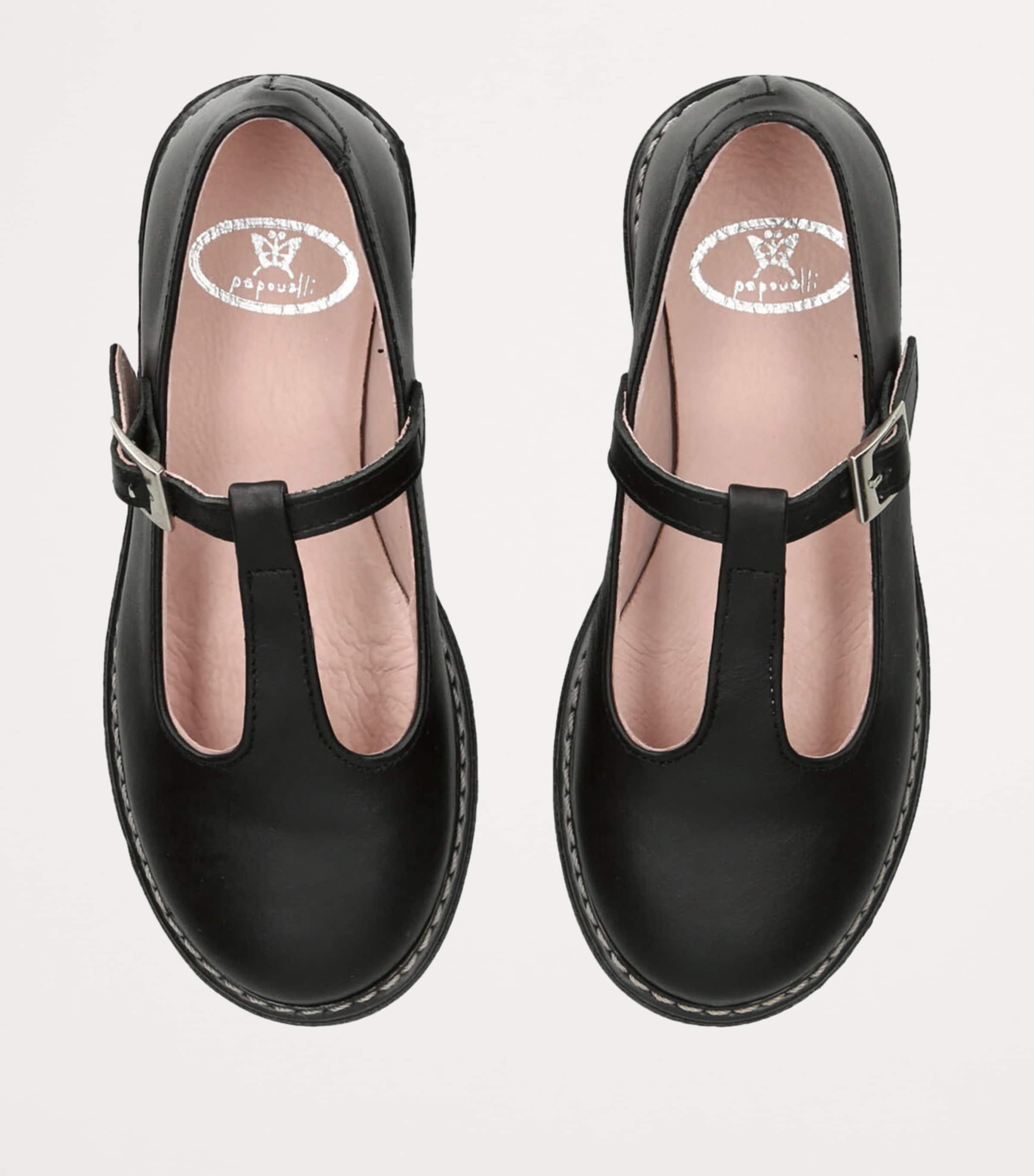 Leather Martha Shoes BLACK Image 4