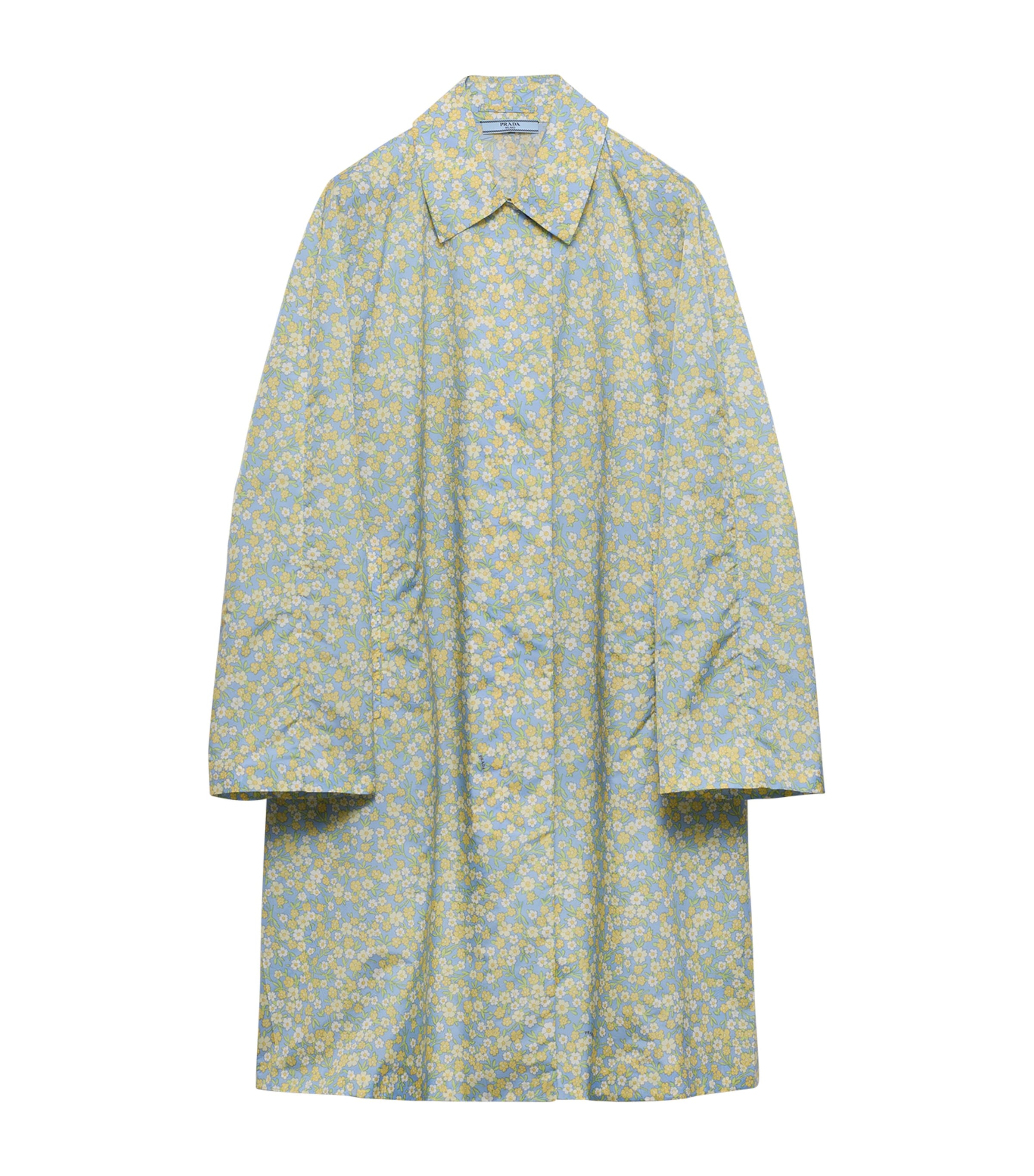 Prada Re-Nylon Floral Print Raincoat