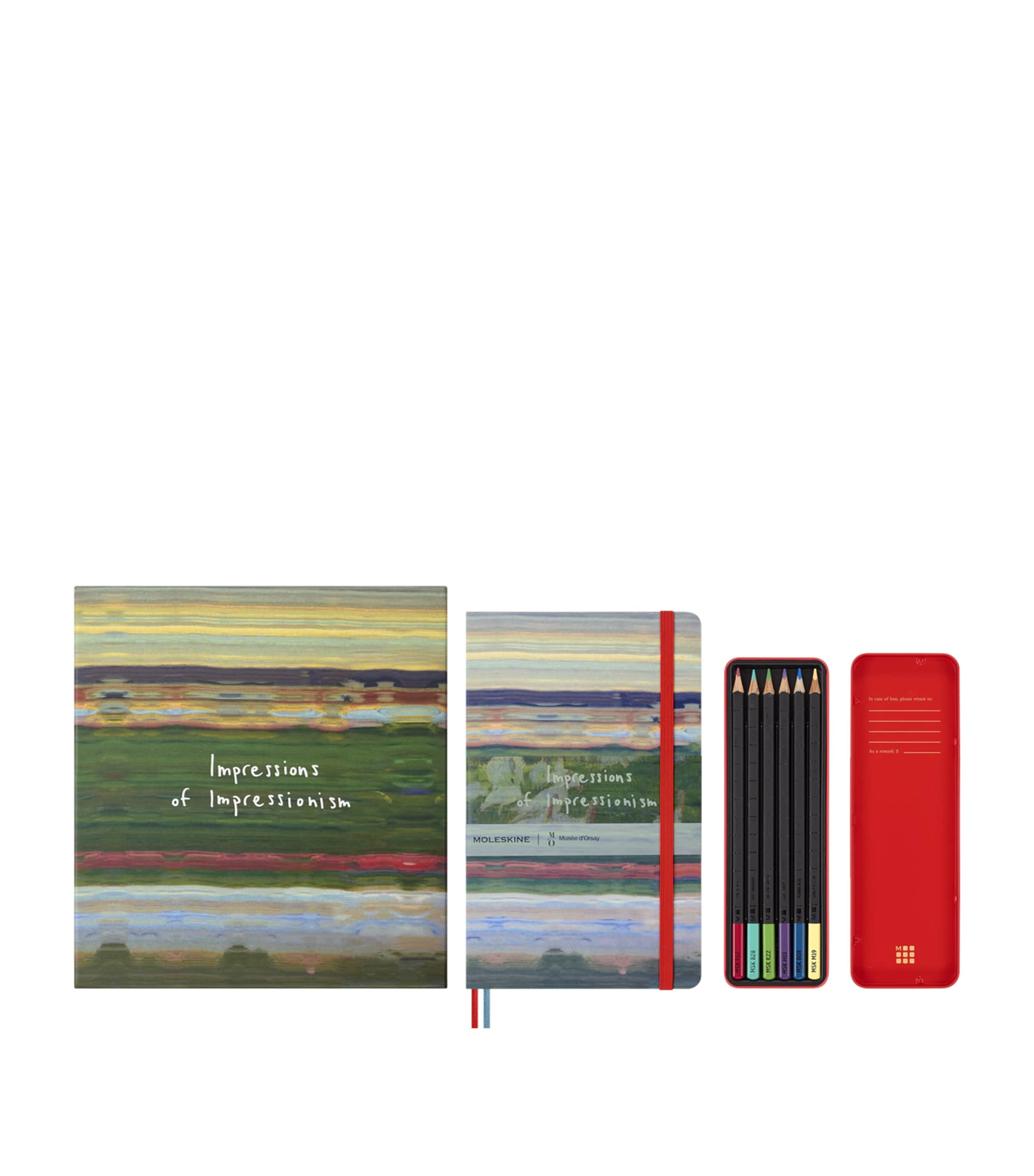 Moleskine Notebook And Watercolour Pencil Set In Multi