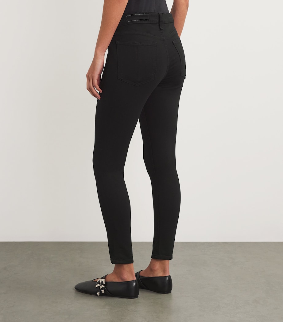 Cate Mid-Rise Skinny Jeans BLACK Image 8