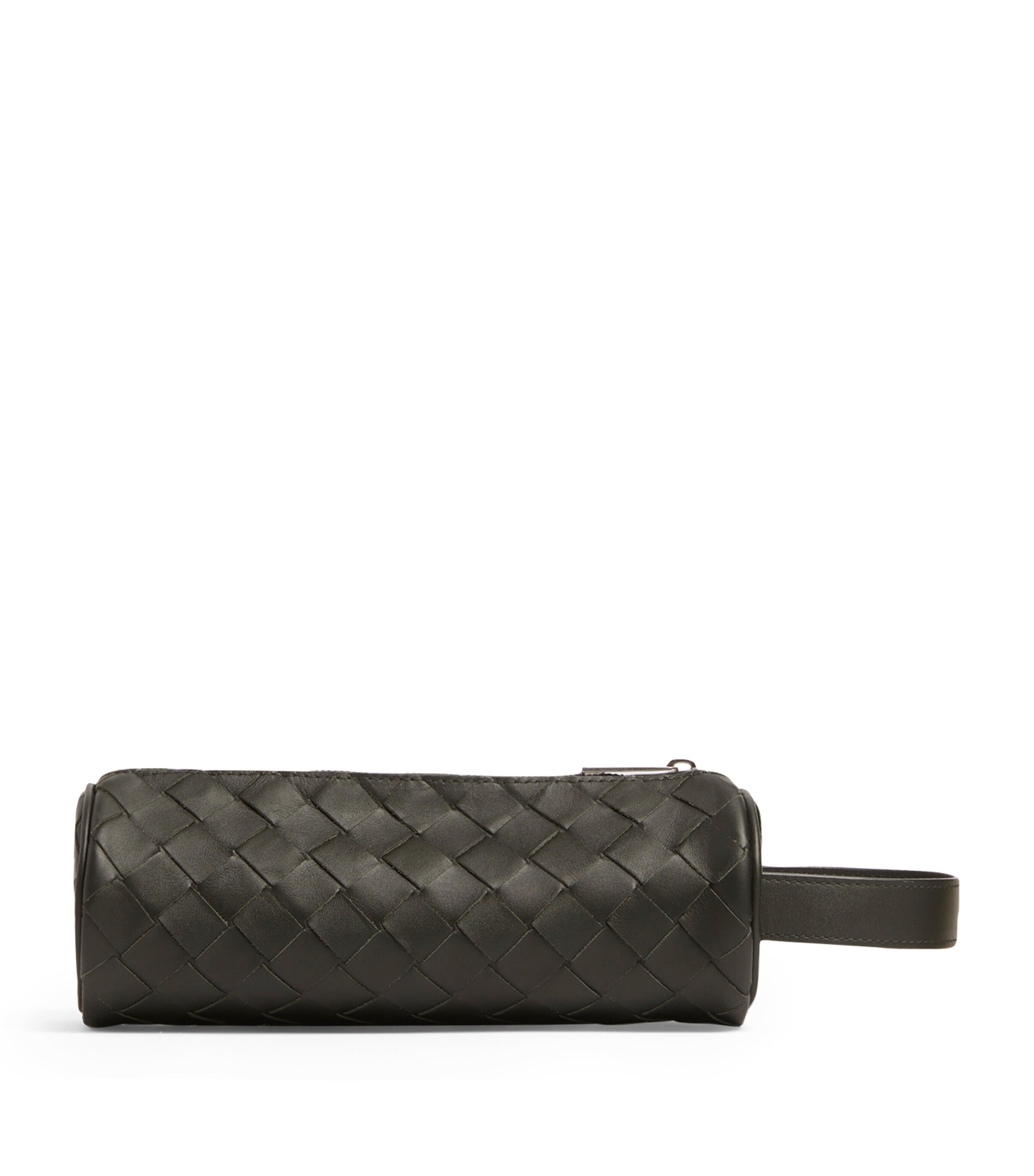 Bottega Veneta Grey Leather Intrecciato Pencil Case | Harrods AU