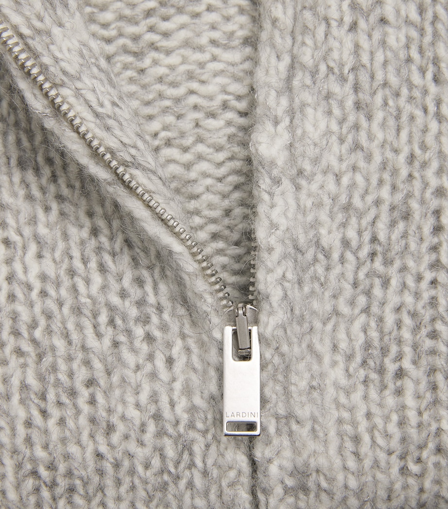 Wool-Silk Zip-Up Sweater 150GR Image 5