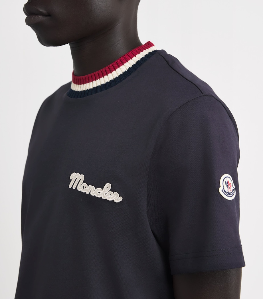 Cotton Logo Embroidered T-Shirt 742 Image 6