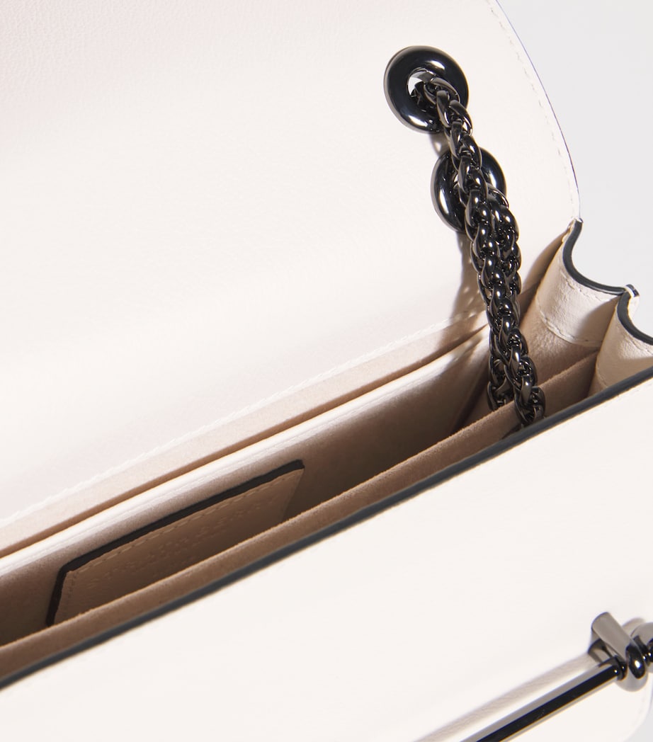 Mini Leather East/West Shoulder Bag 971 WHITE Image 4