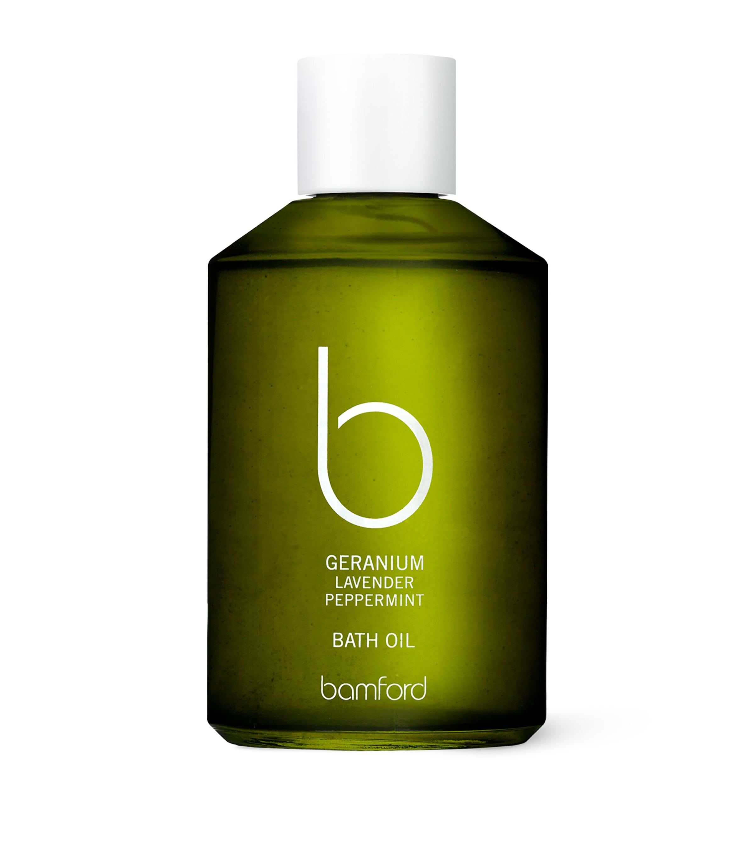 Bamford Geranium Bath Oil In White