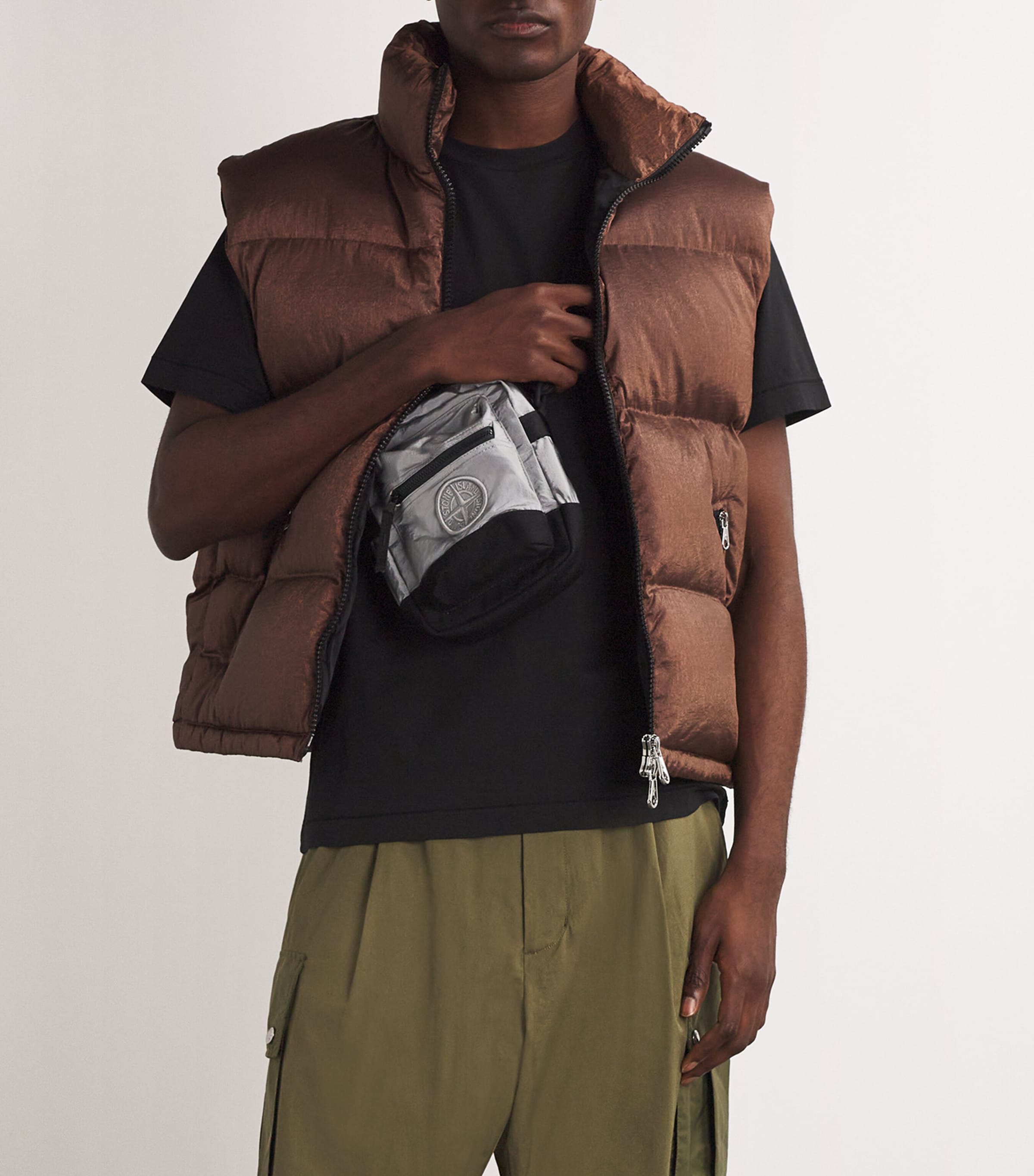 Stone Island Compass Cross-Body Bag Grey Image 2