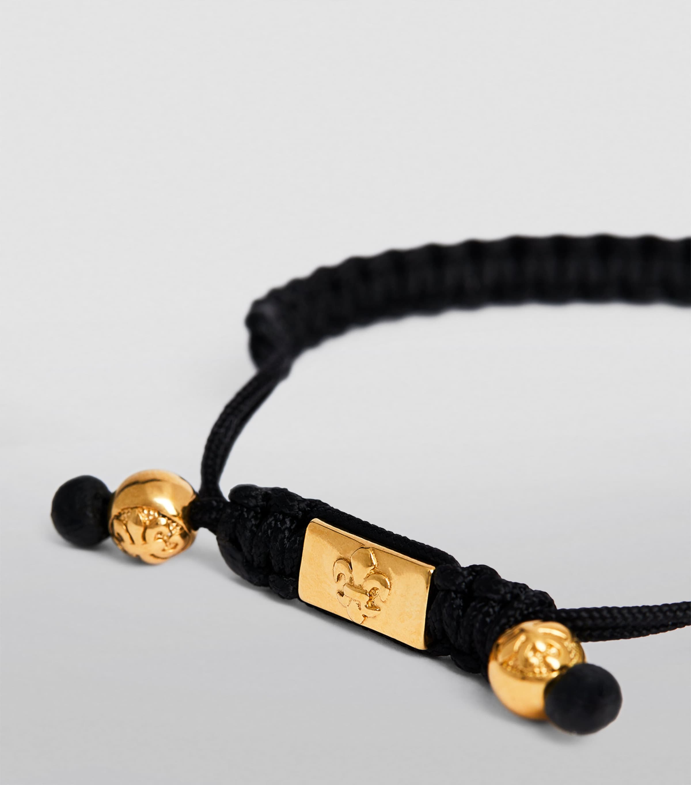 Braided Evil Eye Bracelet BLACK Image 6