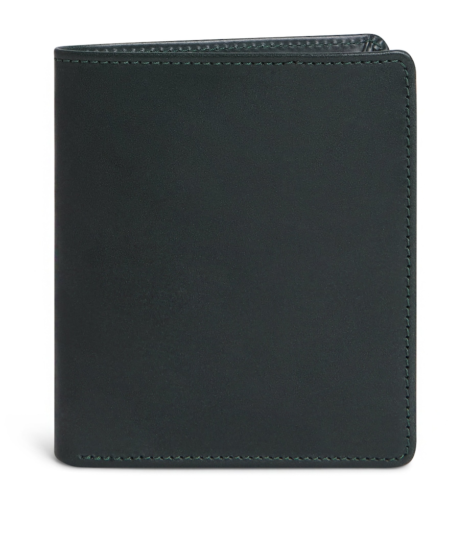 Swaine Leather Compact Bifold Wallet Green Image 1