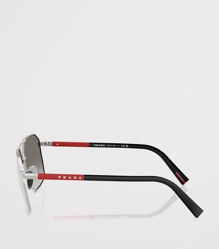Prada Linea Rossa Metal A50S Aviator Sunglasses Image 3