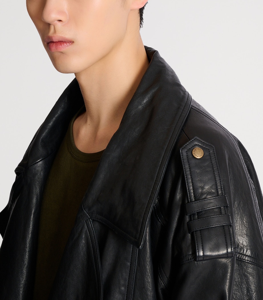 Lambskin Biker Jacket 0PA NOIR Image 5