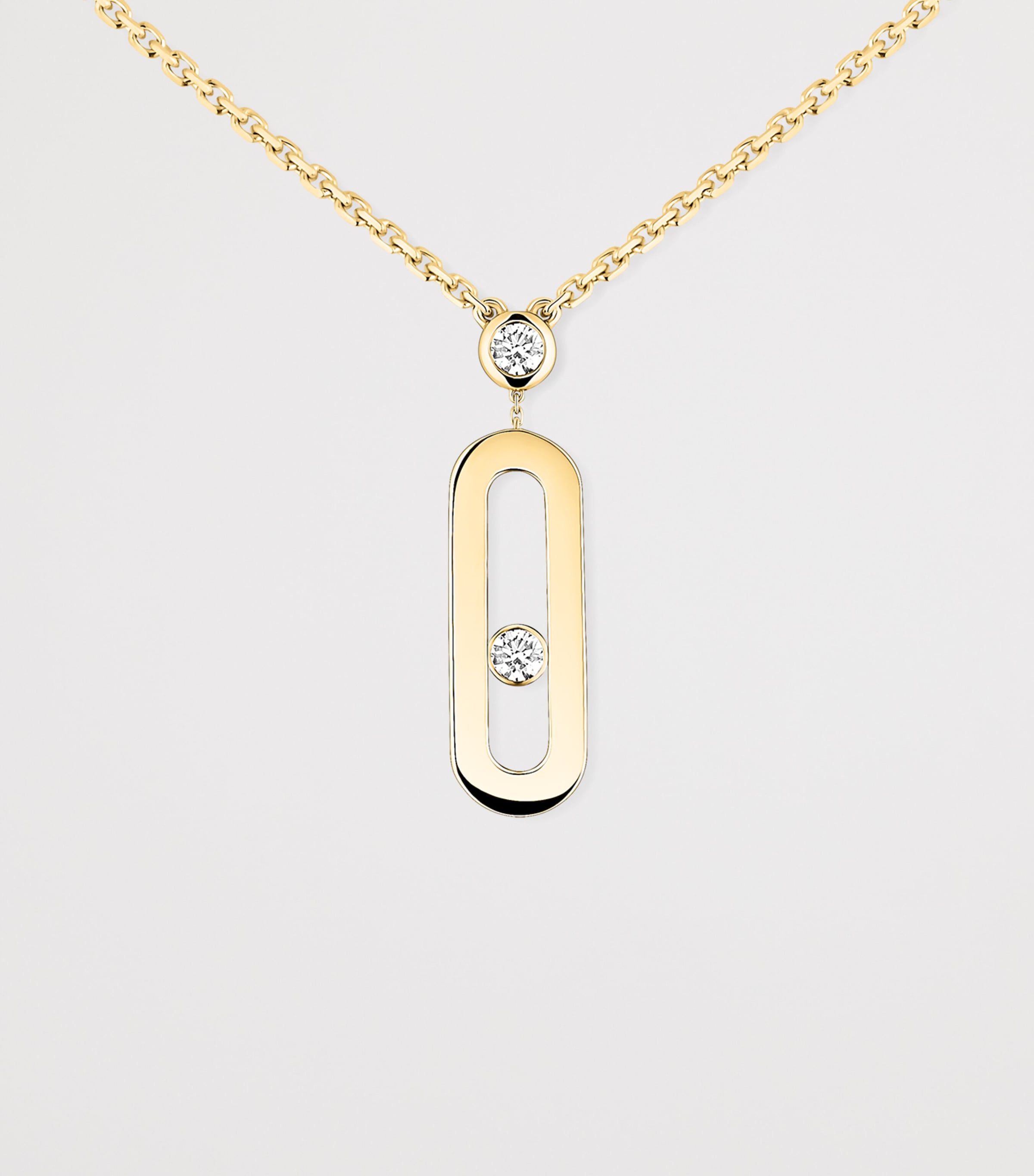 Messika Move Uno Yellow Gold and Diamond Necklace (0.13ct) Yellow Gold Image 3