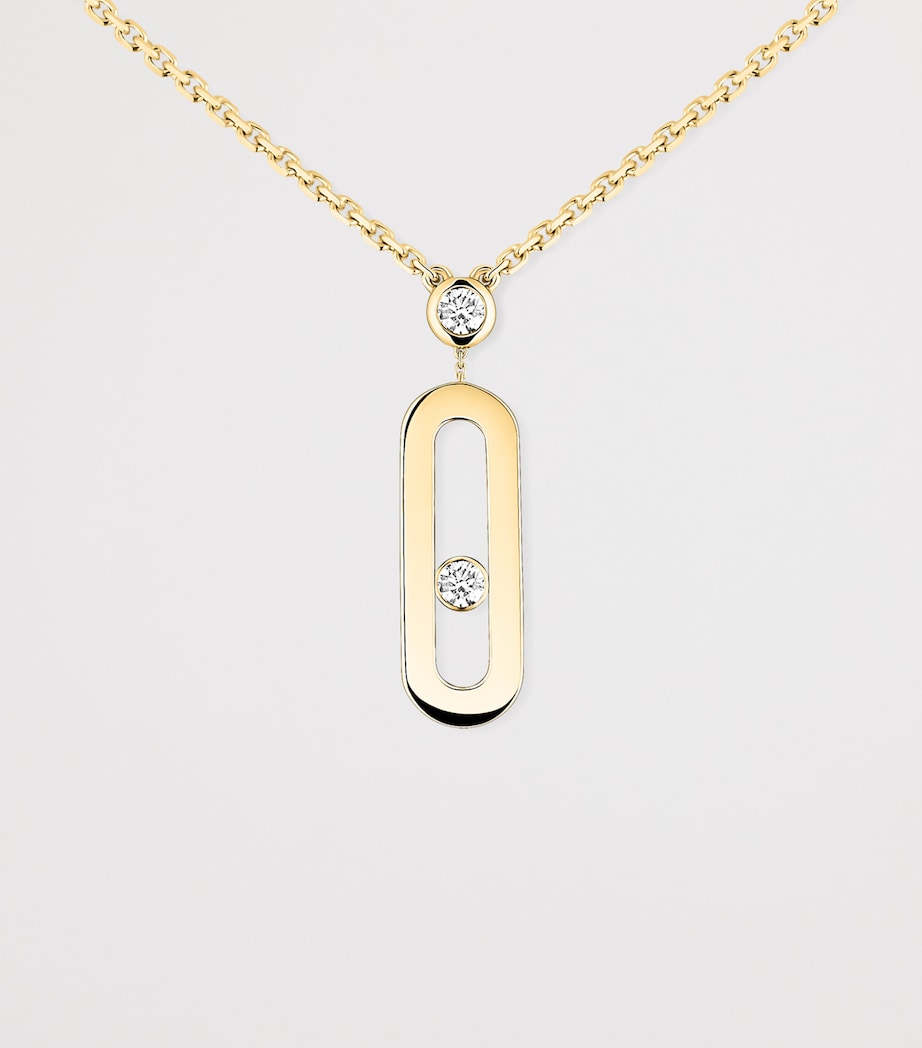 Messika Move Uno Yellow Gold and Diamond Necklace (0.13ct) Yellow Gold Image 3