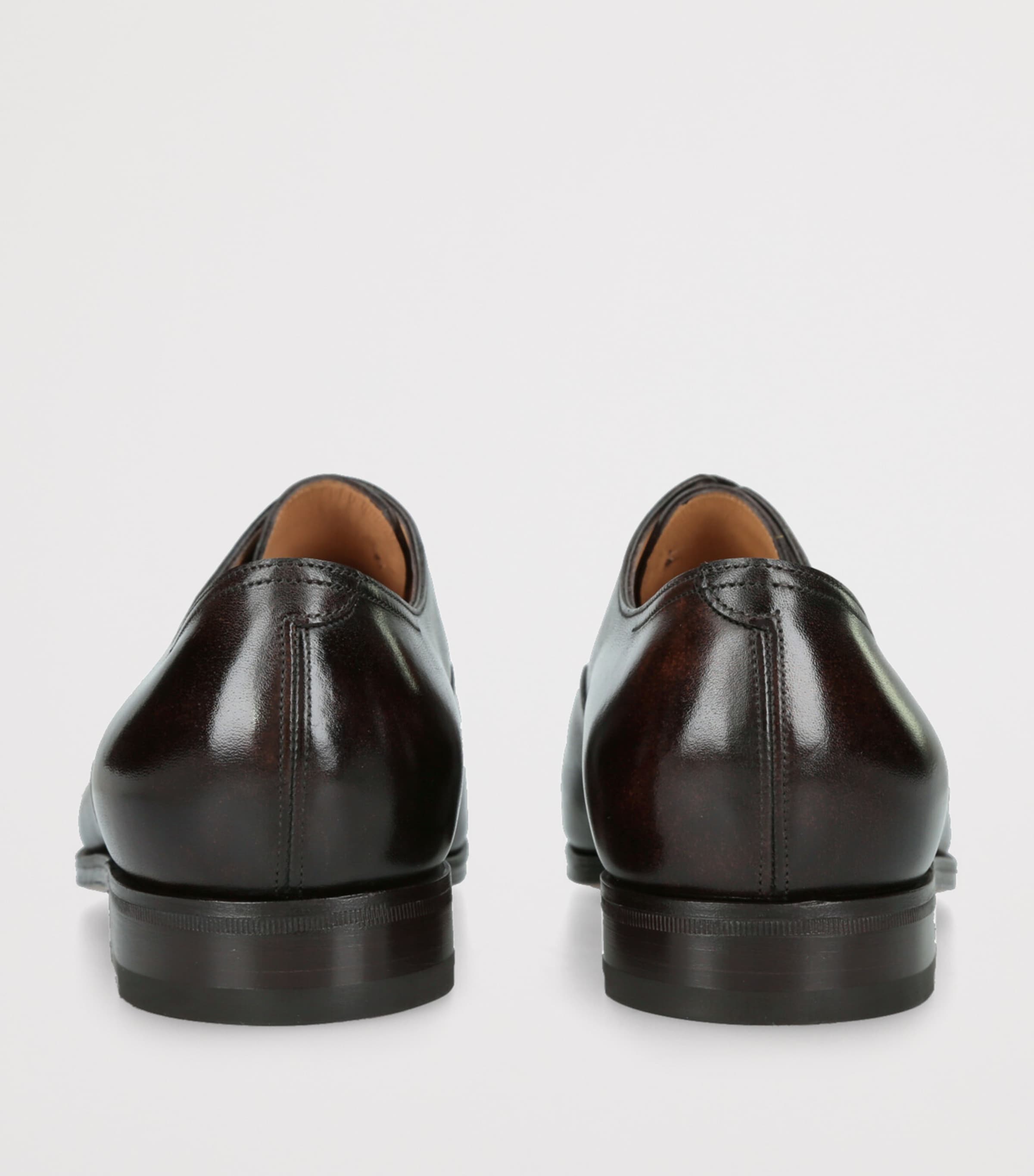 John Lobb Leather City II Oxford Shoes Dark Brown Image 2