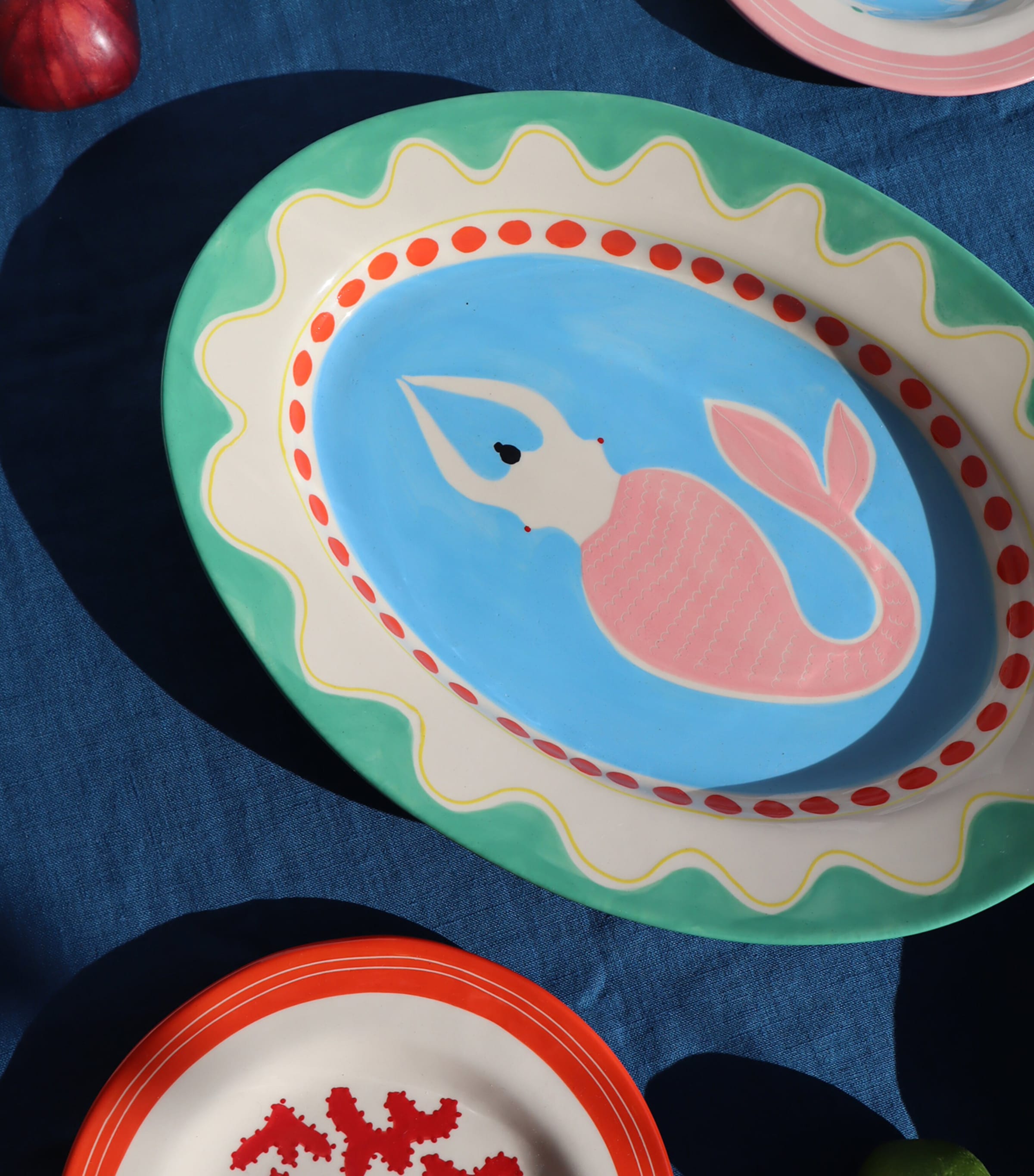 Mermaid Platter Plate (37cm) MULTI Image 2