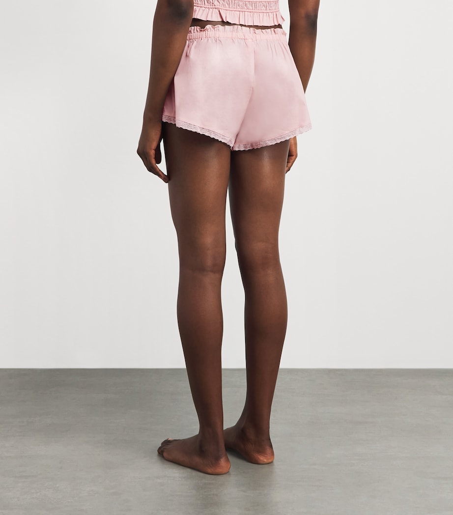 Skims Womens Cotton-Blend Poplin Apparel Shorts Dusty Pink Image 5