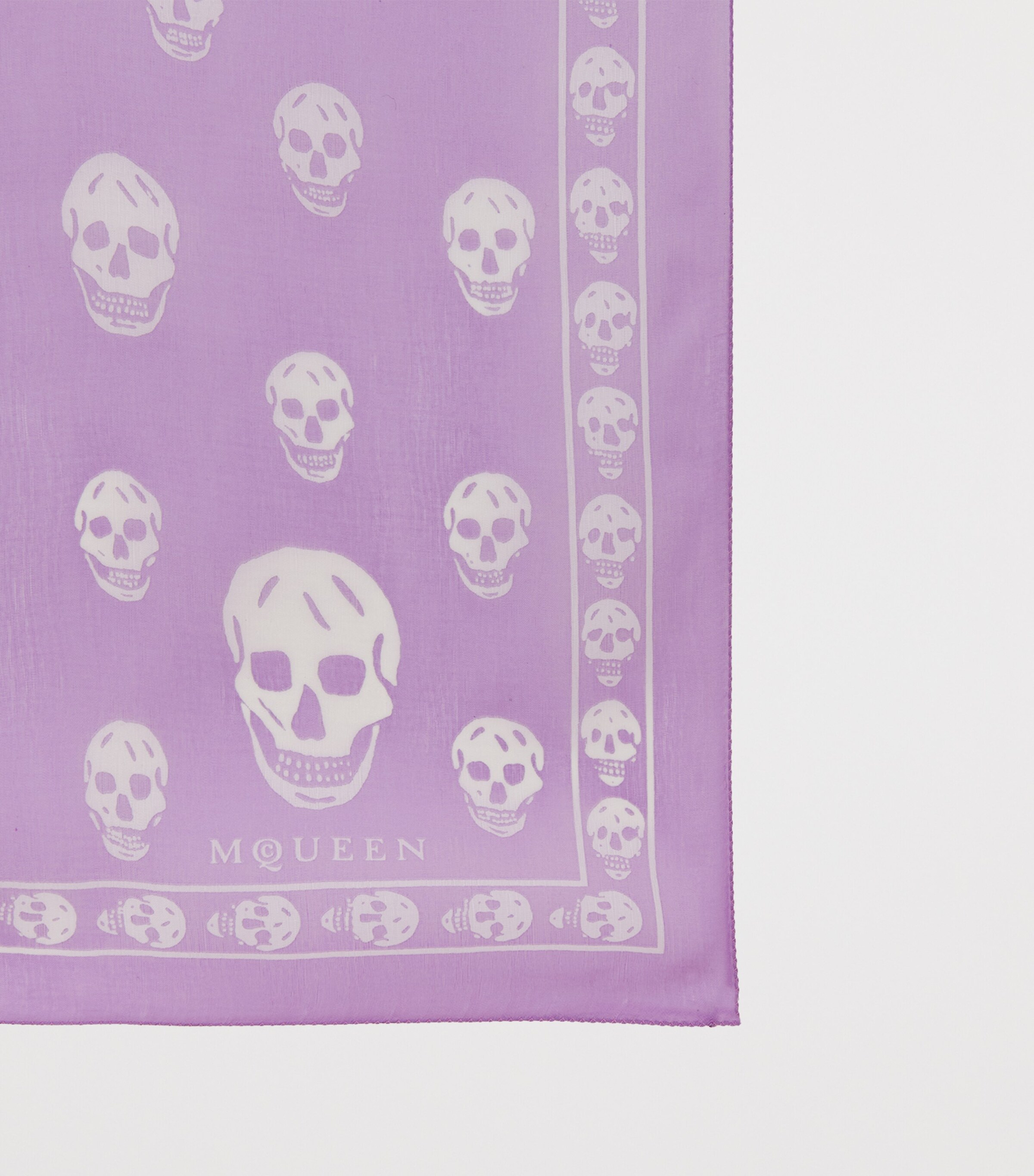 McQueen Silk Skull Scarf Image 3