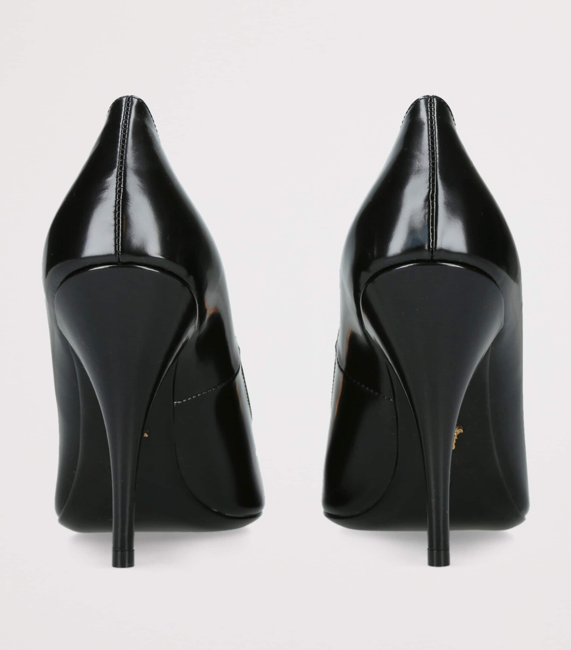 Versace Leather La Medusa Pumps 105 Black Image 2