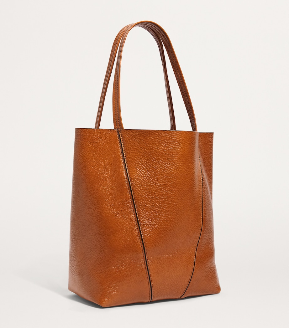 Medium Calfskin Spin Tote Bag CLAY BROWN Image 3
