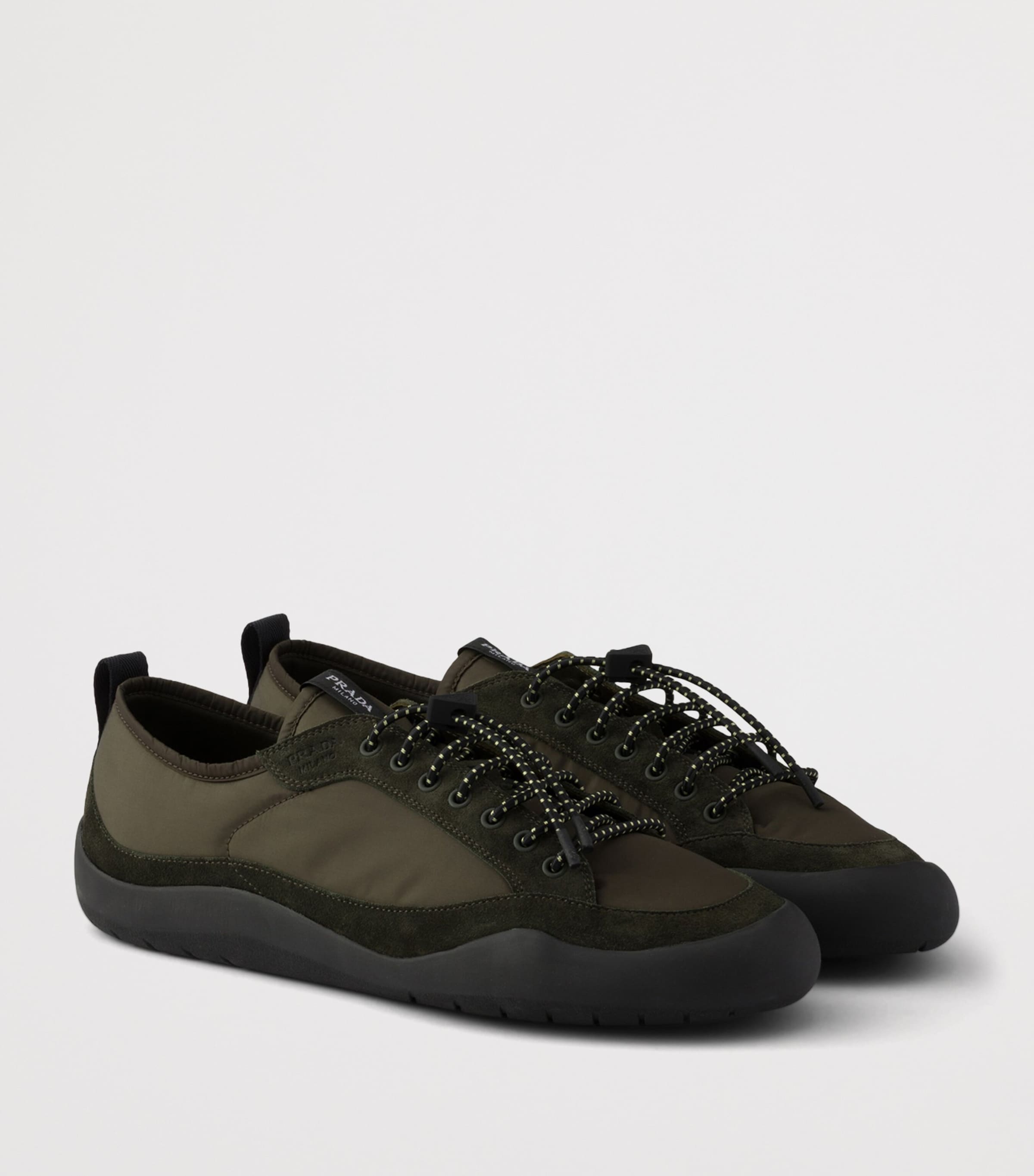 Prada Re-Nylon-Suede Speedrock Sneakers Green Image 2