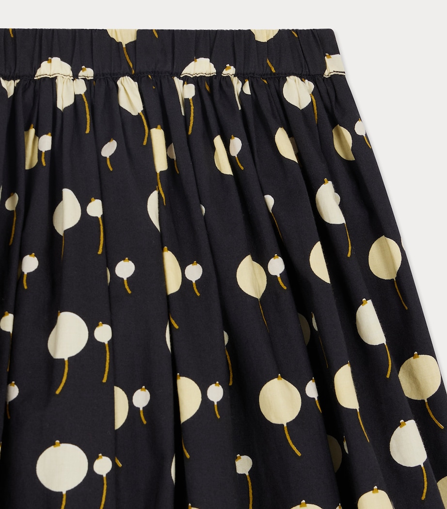 Organic Cotton Cherry Print Skirt (4-14 Years) IMP FAUX NOIR Image 3