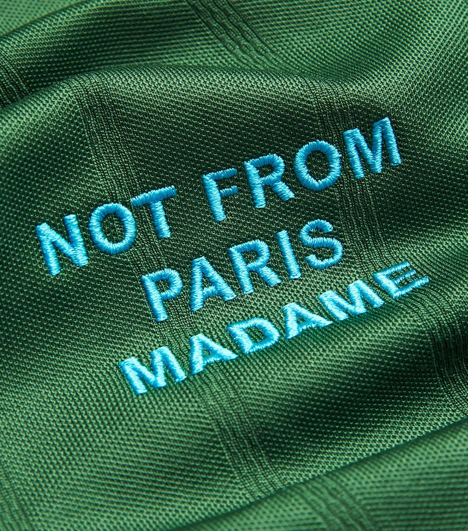 Drôle de Monsieur Mens Slogan Polo Shirt Eden Green Image 6
