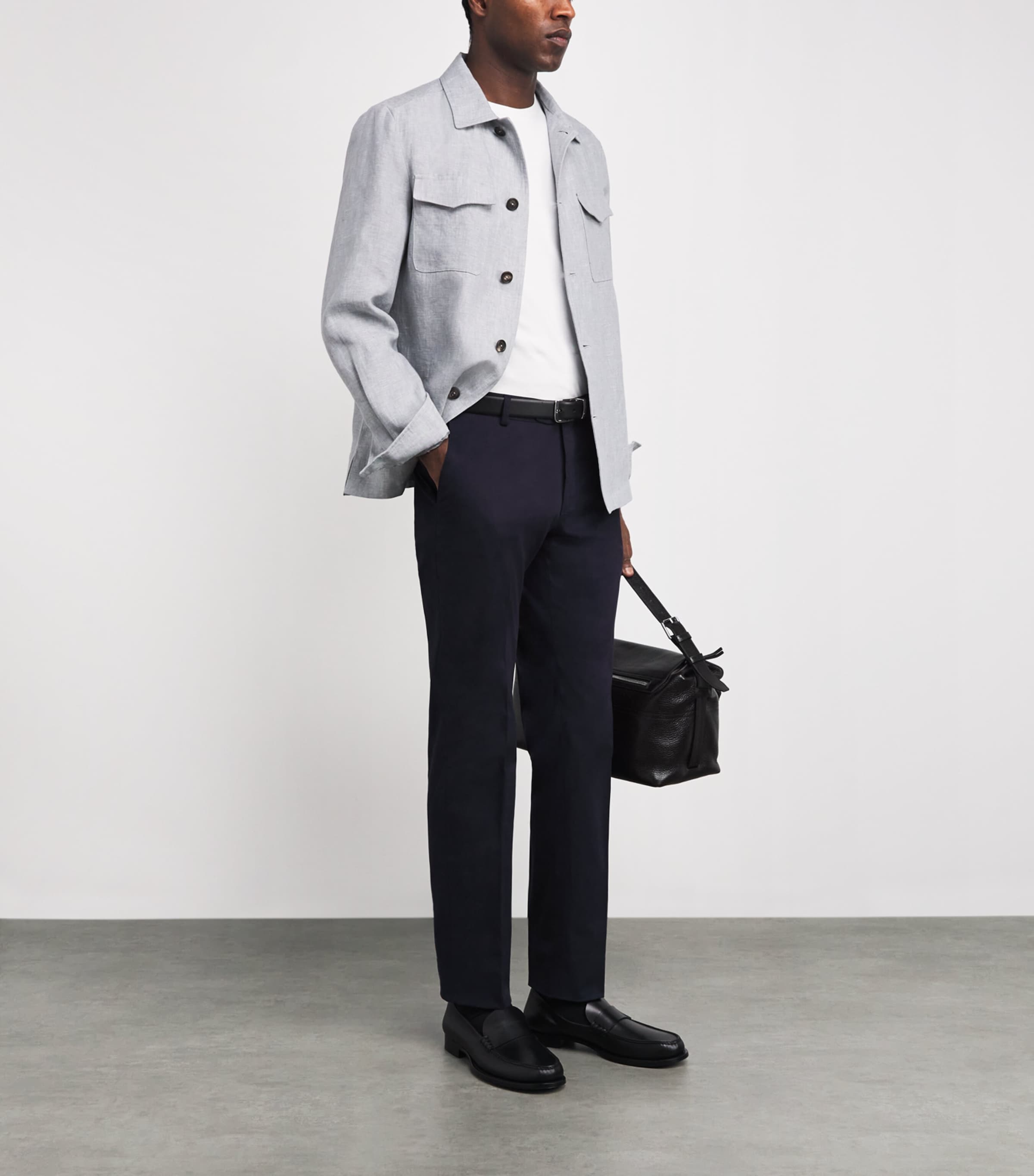 Cotton-Blend Pienza Straight Trousers 4000 Image 2