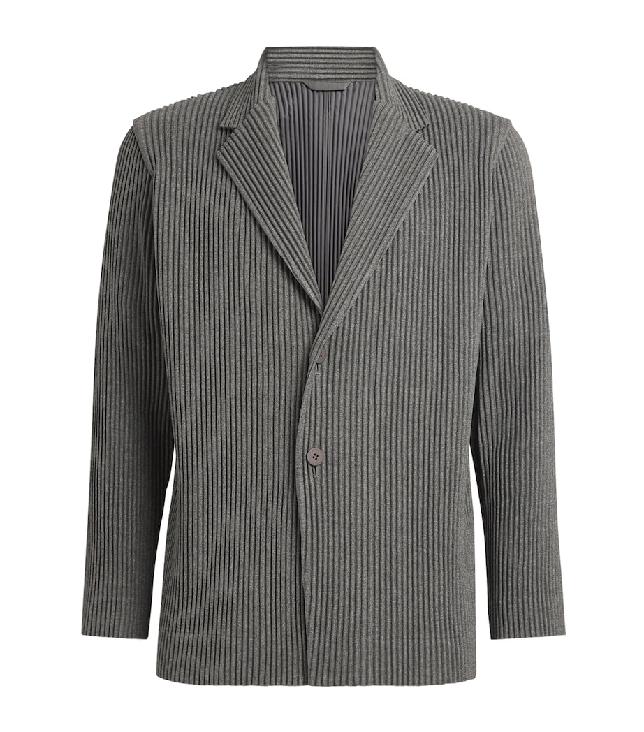 Wool-Effect Pleated Blazer 12-GRAY Image 1
