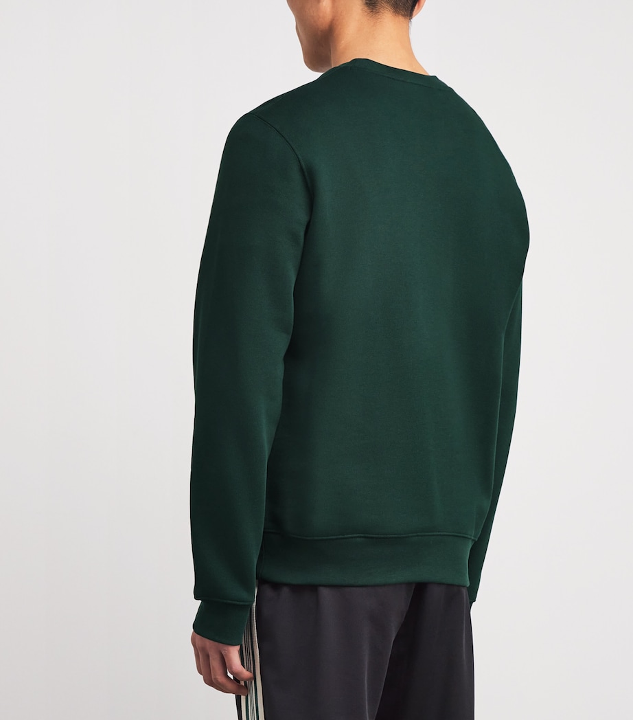 Cotton Logo Sweatshirt GREEN Image 4