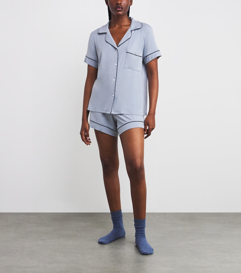 Gisele Short Pyjama Set GRAY DAWN/NAVY Image 2