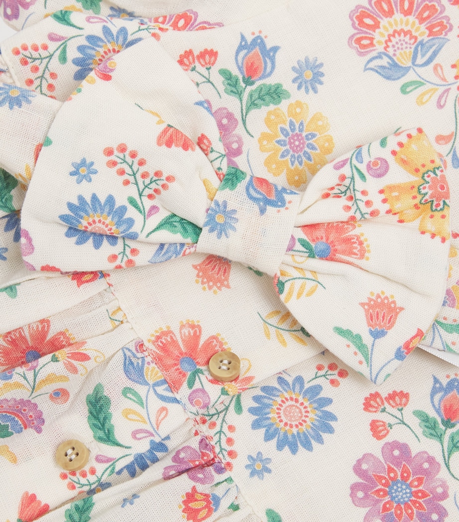 Purebaby Organic Cotton-Linen Dress and Headband Set (0-12 Months) Mexfl Image 3