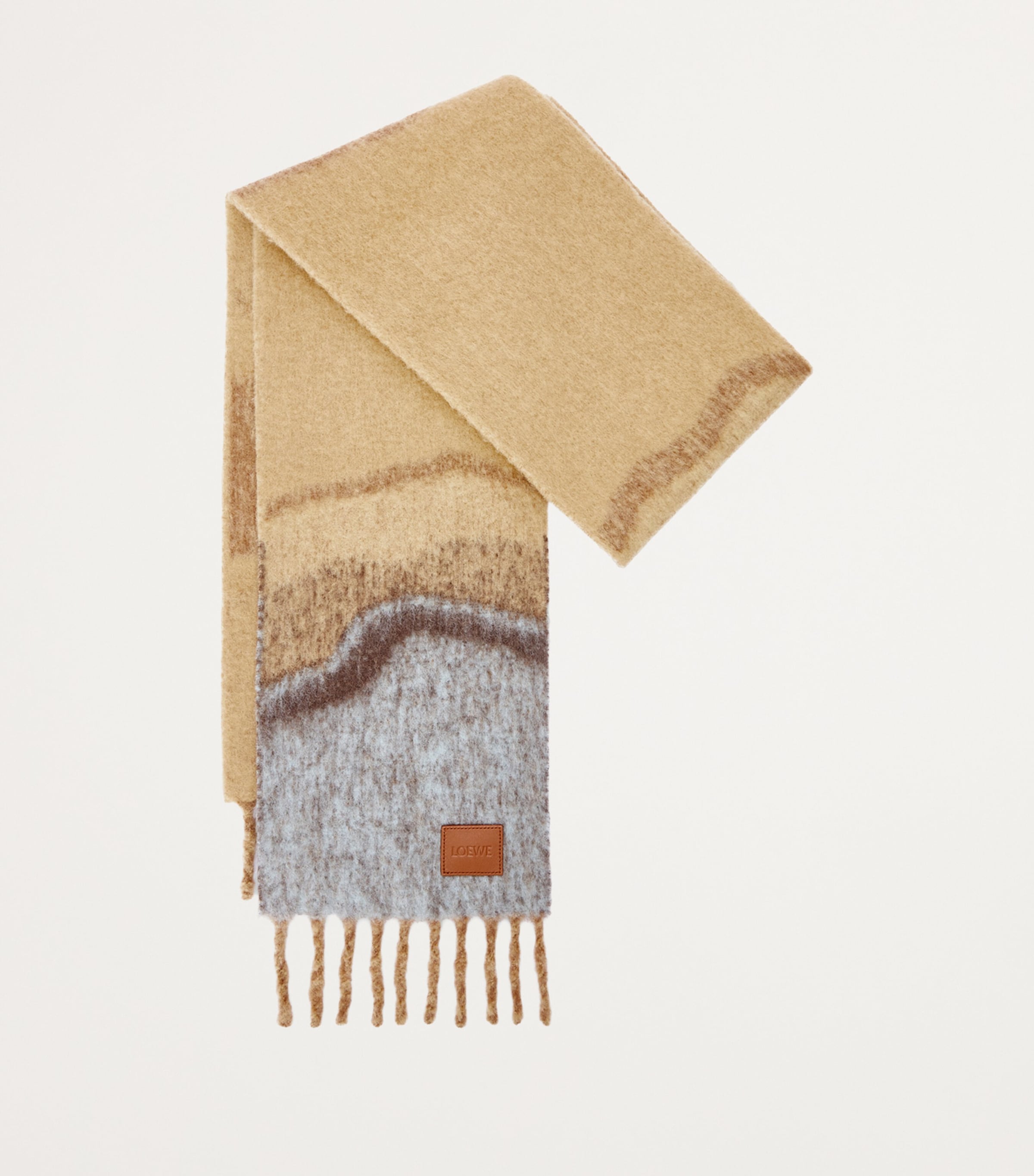 LOEWE Alpaca-Blend Marble Scarf Camel/multicolor Image 2