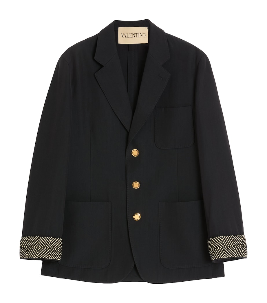 Wool-Cotton Blazer 598 Image 1