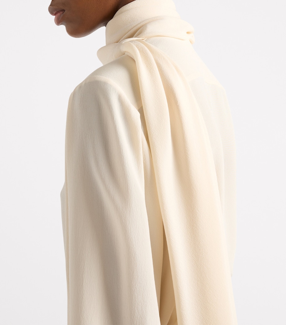 Prada Womens Silk Marocain Shirt Image 5