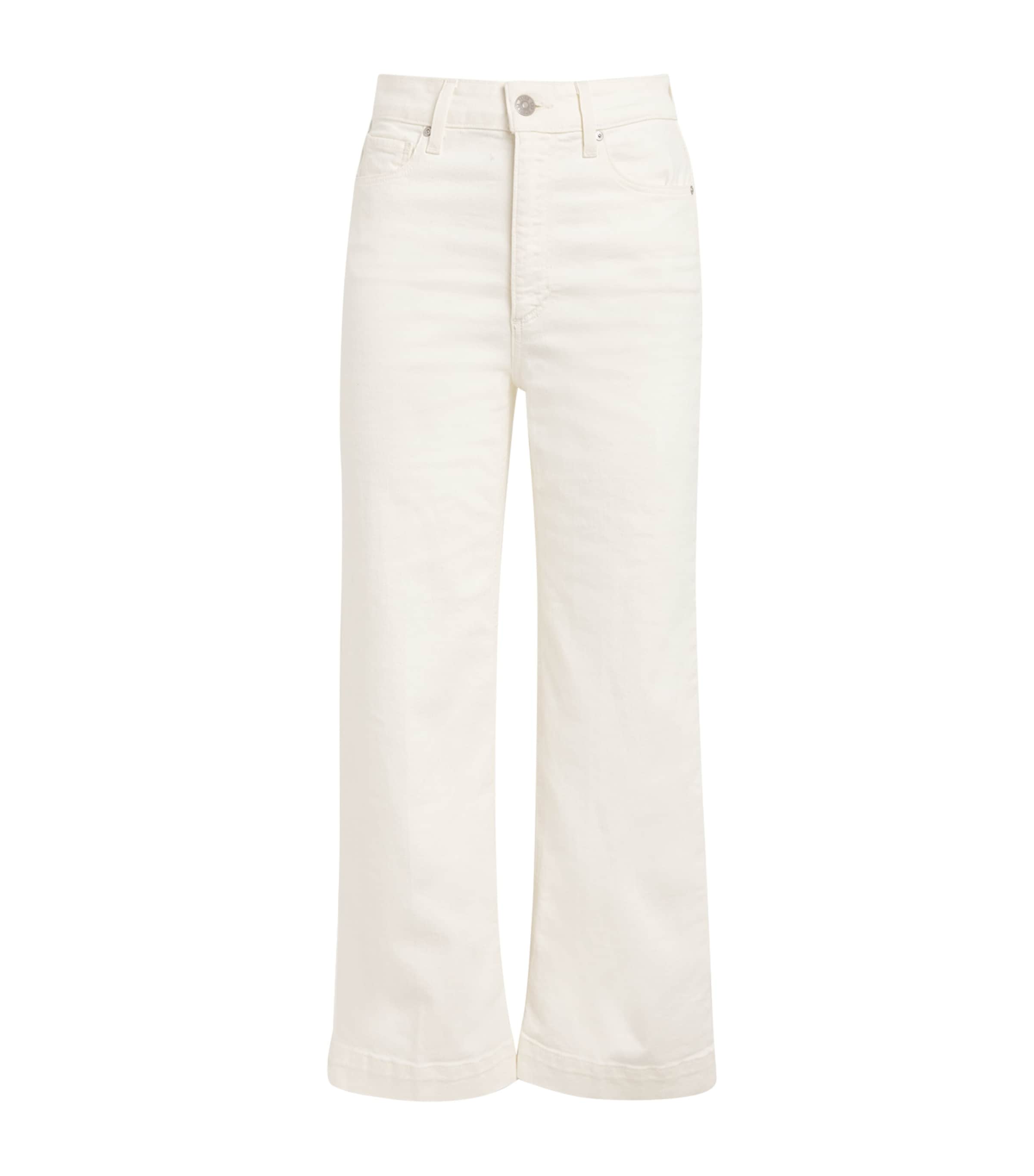 PAIGE ANESSA CROPPED WIDE-LEG JEANS