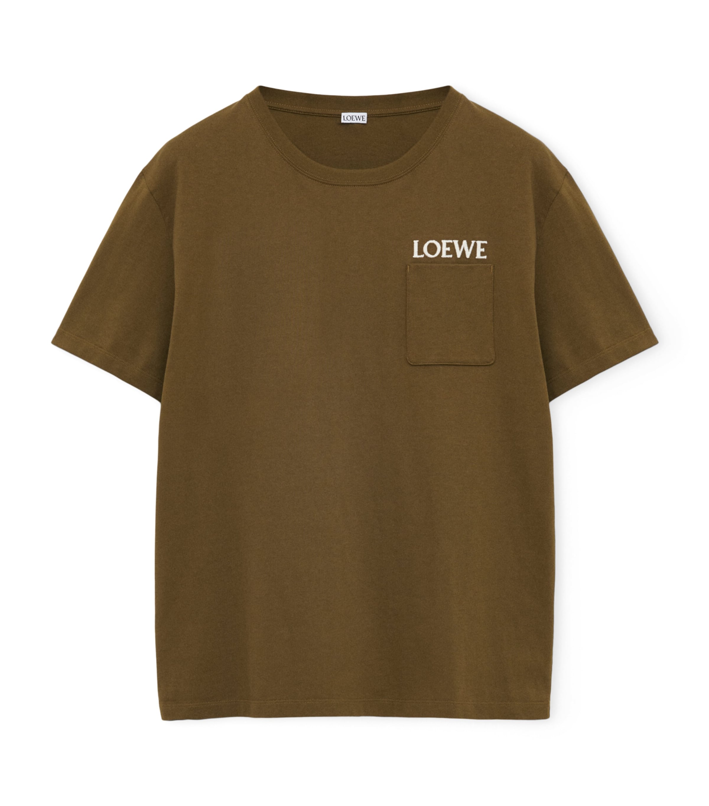 Relaxed Embroidered T-Shirt KHAKI GREEN Image 1