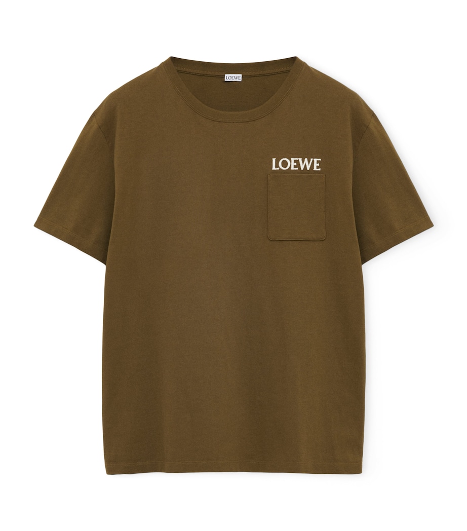 Relaxed Embroidered T-Shirt KHAKI GREEN Image 1