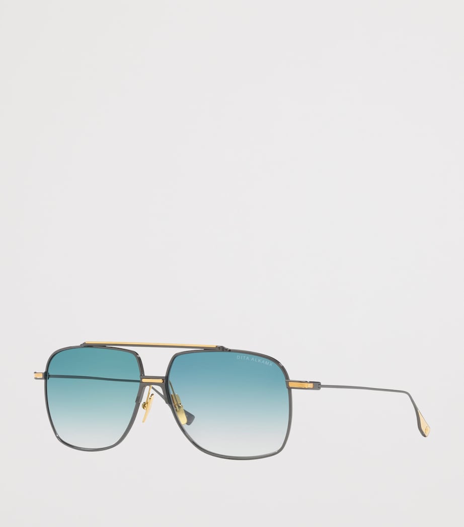 DITA Metal Alkamx Aviator Sunglasses Black Image 2