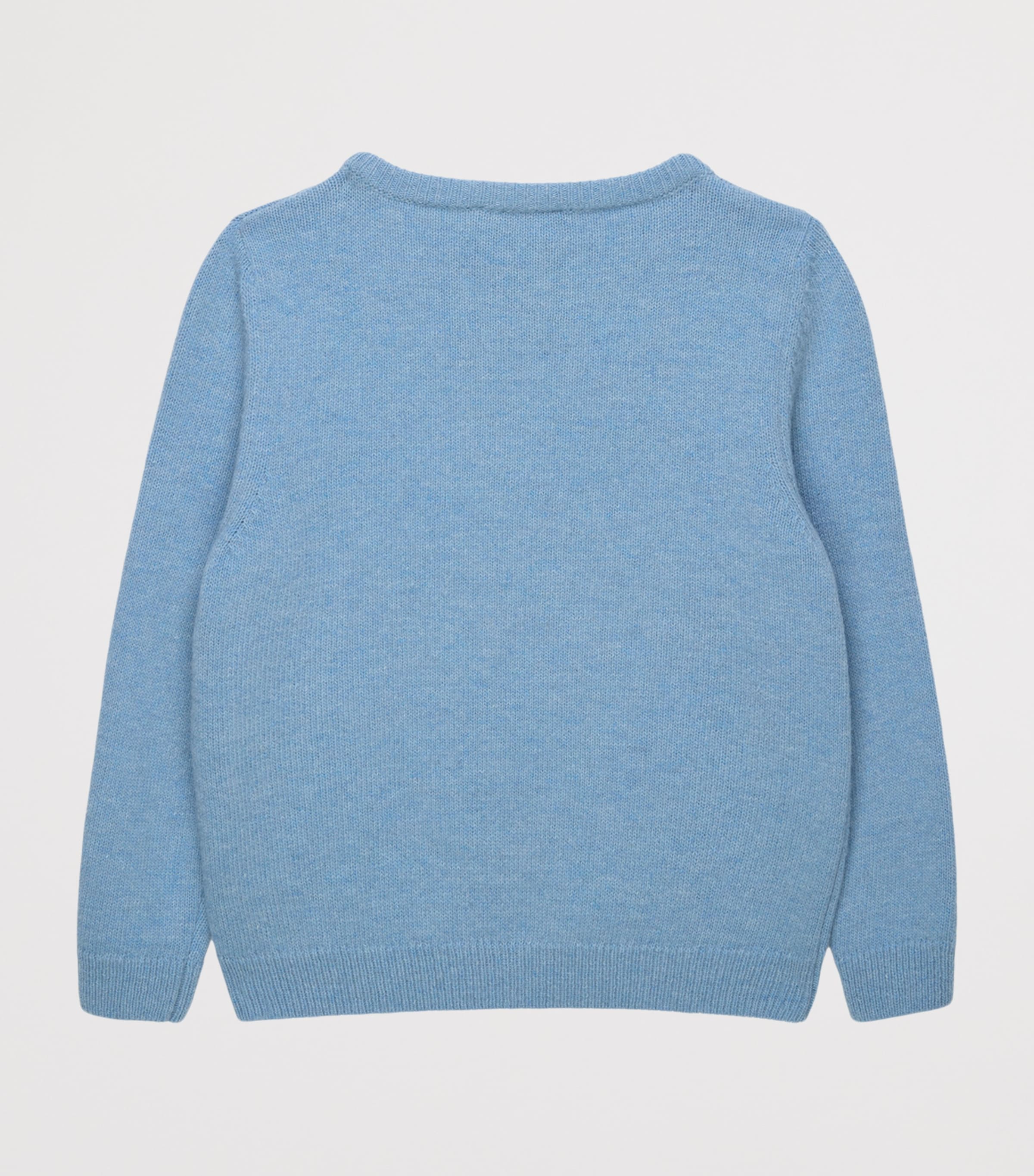 Trotters Wool-Blend Augustus Sweater (6-11 Years) Blue Image 2
