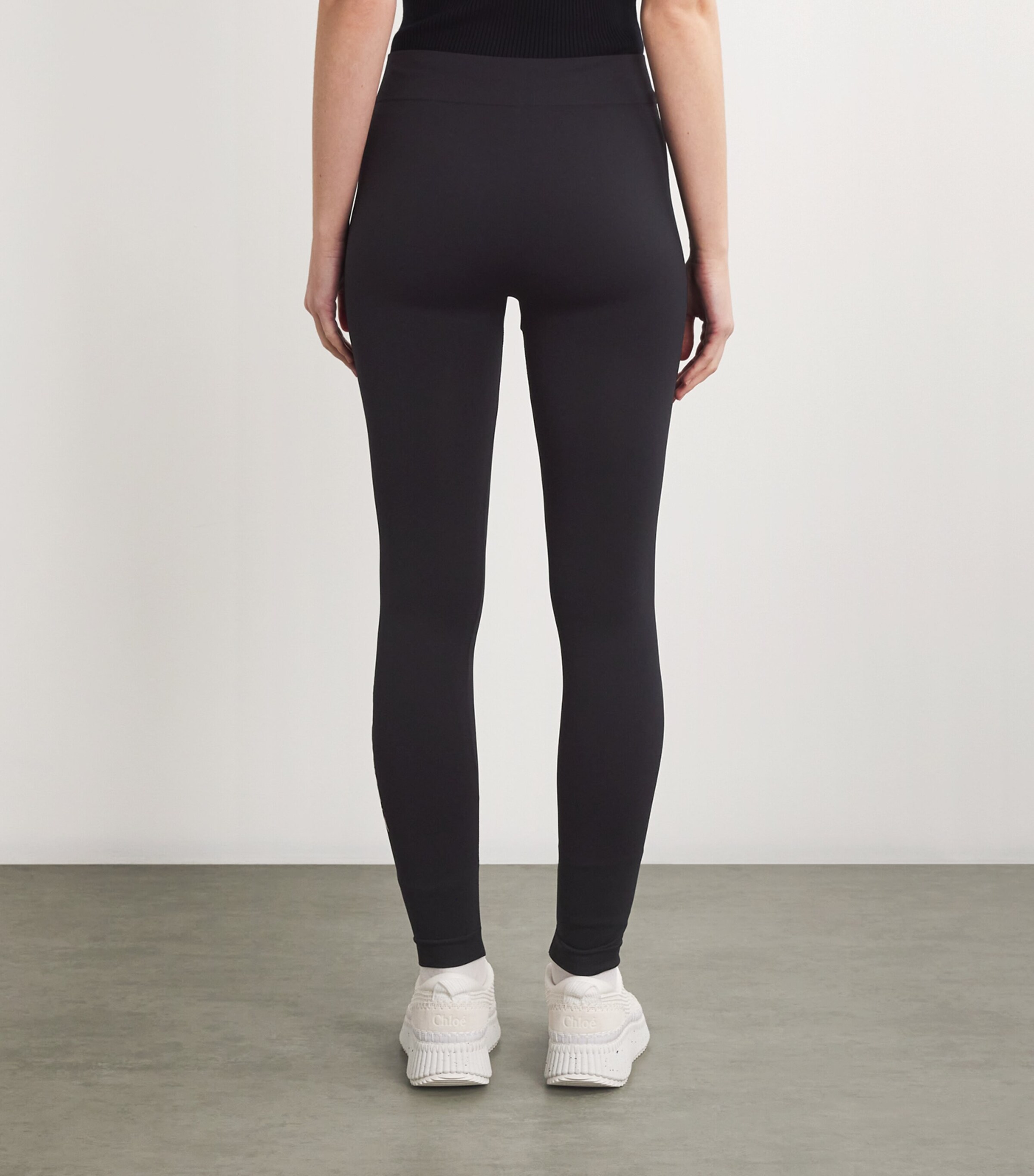 Max Mara Womens Footless Tights Black Image 4