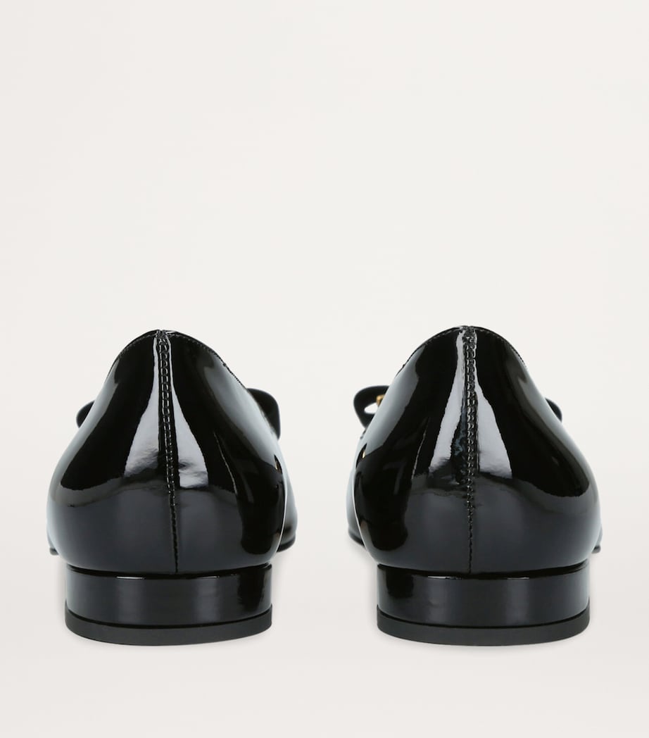 TOM FORD Patent Leather Ballet Flats Black Image 2