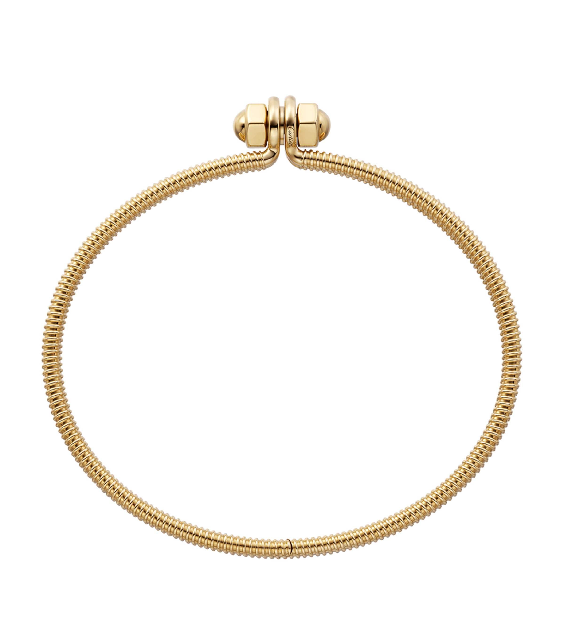 Yellow Gold Écrou de Cartier Bracelet WHITE Image 3