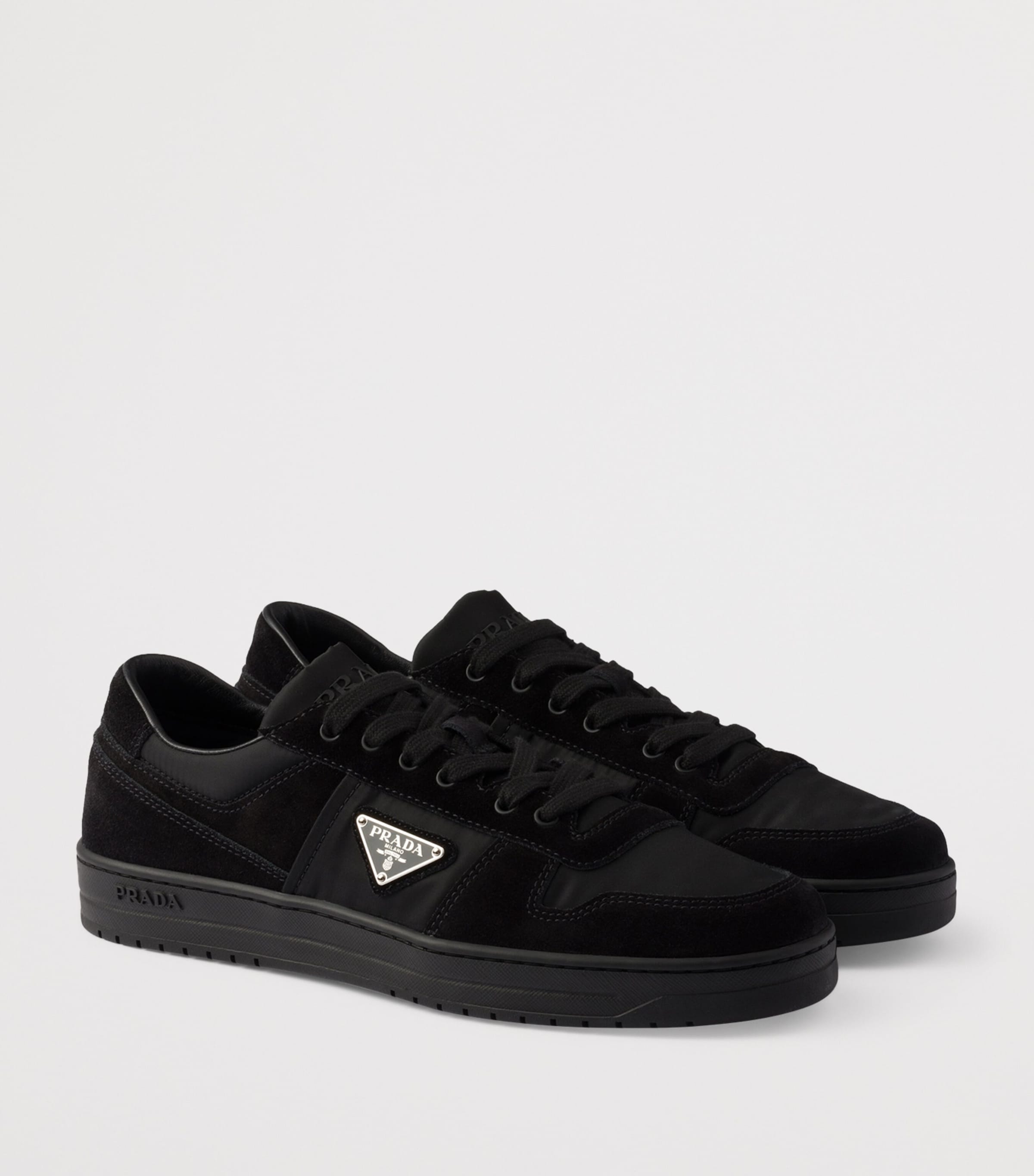 Suede and Re-Nylon Downtown Sneakers F0002 Image 2