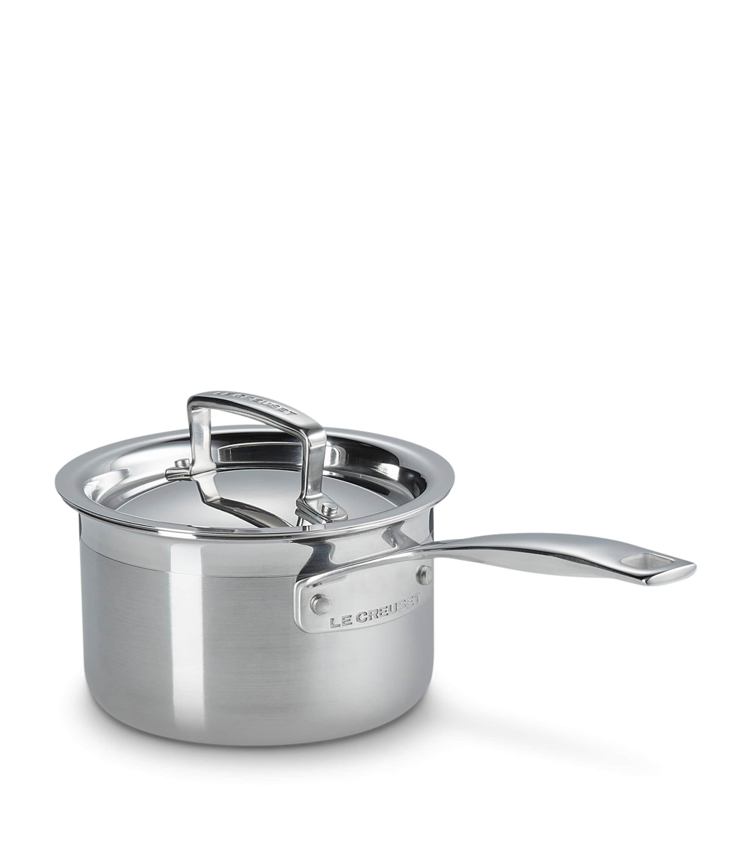 Le Creuset 3-Ply Stainless Steel Saucepan (14cm) Image 3