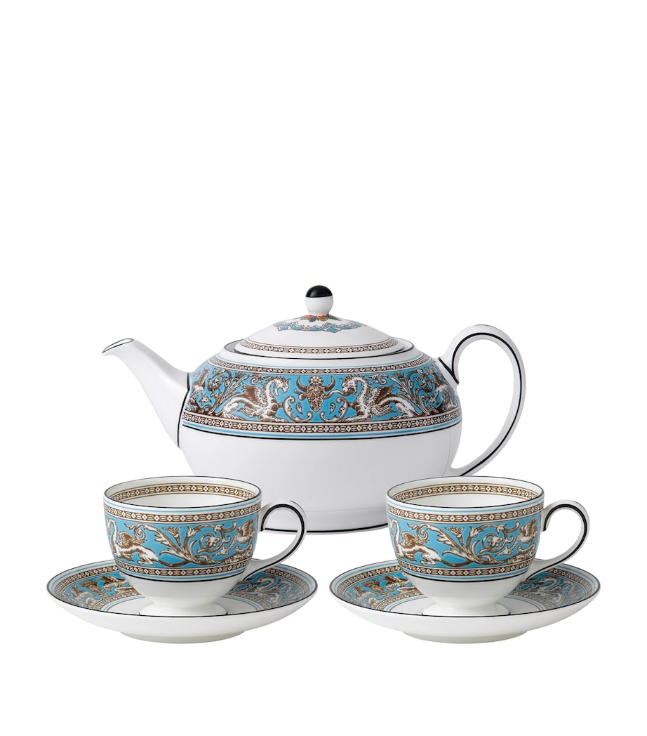 Florentine Turquoise Tea Set BLUE Image 1