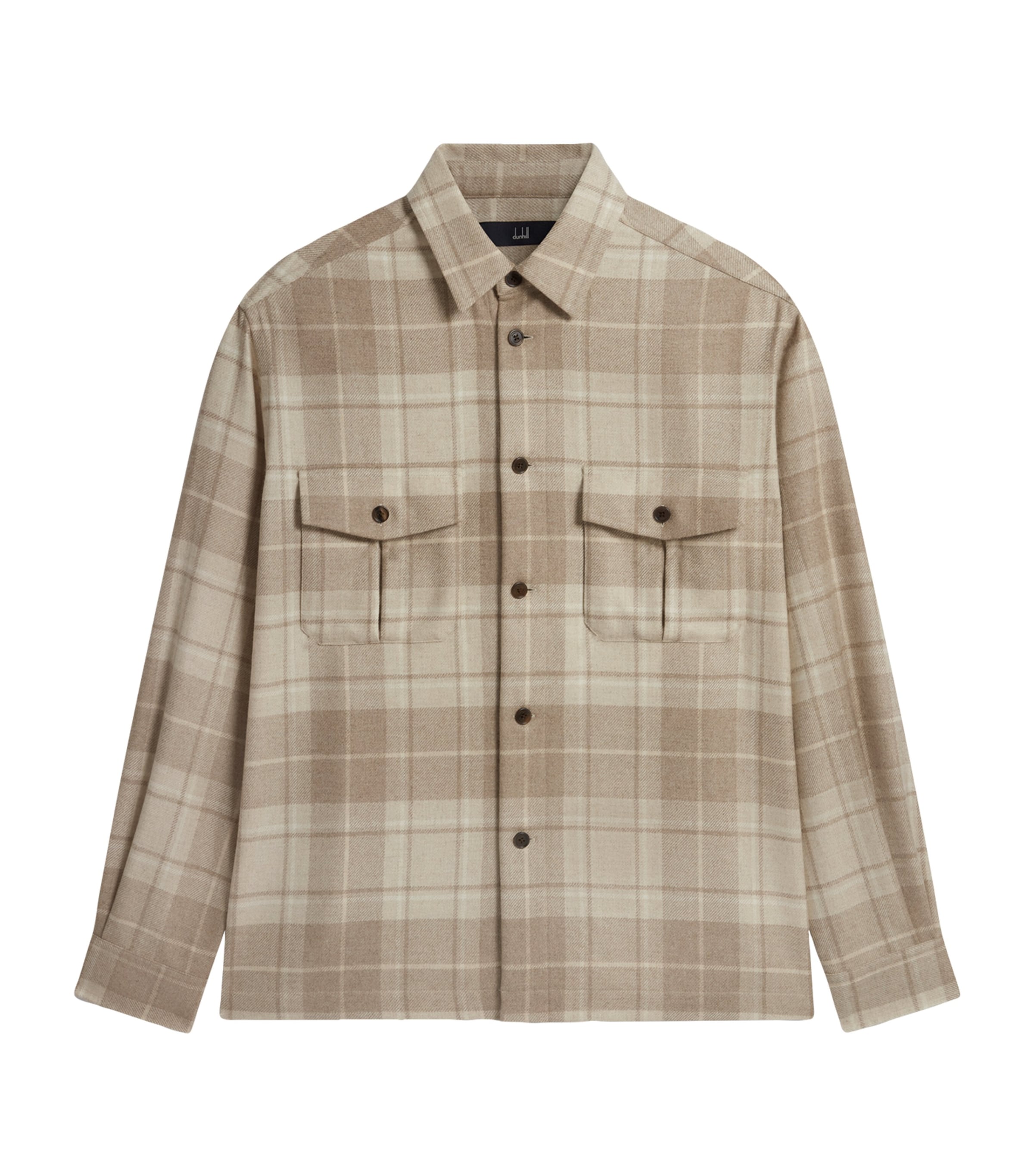 Cashmere Tartan Overshirt 105NATURAL Image 1
